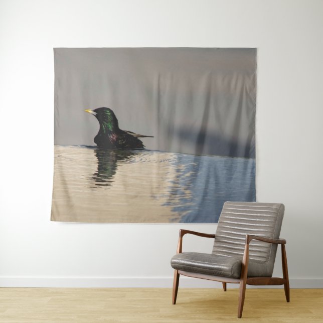 Tenture Petit oiseau sur l'eau (En situation (horizontale))