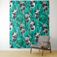 Petits panda turquoise