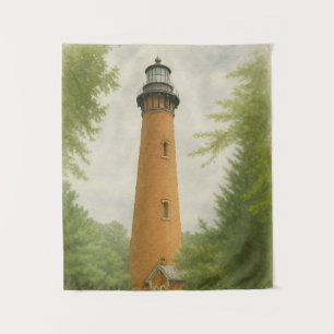 Tenture Phare de Currituck Beach Aquarelle