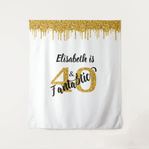 Tenture Photo Backdrop Booth 40 et Fantastic Party Gold