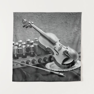 Tenture Photo d'art encore en vie sur techno musicien