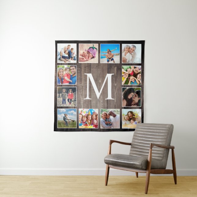 Tenture Photo de Custom Collage Rustic Farmhouse Family (En situation)