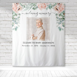Tenture Photo de mémoire affectueuse Pivoine rose blush Mé