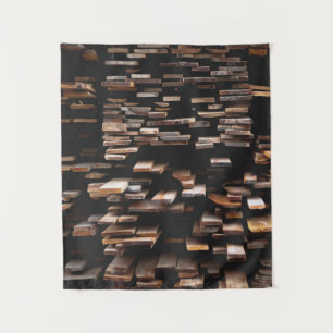 Tenture Photographie de planches de bois Brown