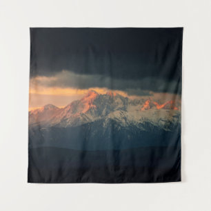 TENTURE PHOTOGRAPHIE DU PAYSAGE DES MONTAGNES DE NEIGE SOU