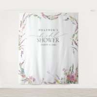 Photomaton élégant à l'aquarelle de fleurs sauvage