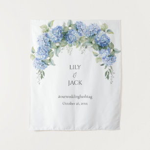 Tenture Photos d'Hydrangea Selfie Mariage blanc fond