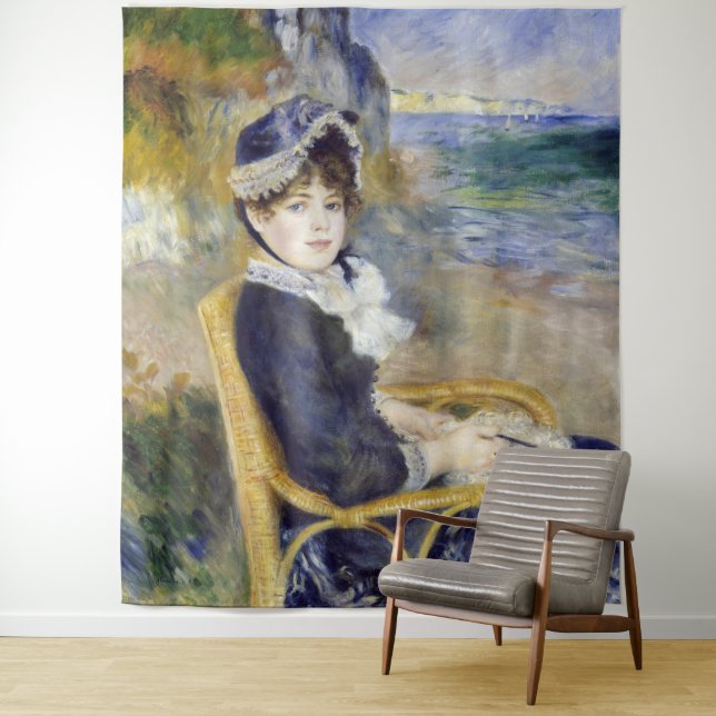 Tenture Pierre-Auguste Renoir - En bord de mer (En situation)