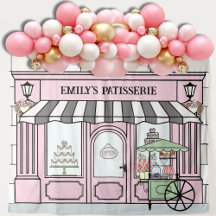 Pink French thème Parisien Filles Anniversaire En