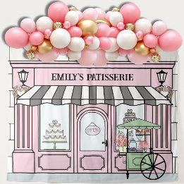 Tenture Pink French thème Parisien Filles Anniversaire En