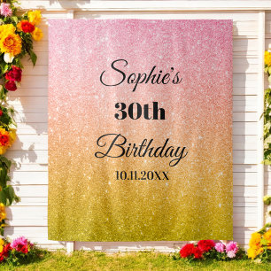 Tenture Pink Gold Parties scintillant Party Photo Booth Ar