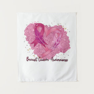 Tenture Pink Ribbon Sensibilisation au cancer du sein