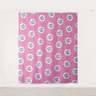 Tenture Pink Step and Repeate Backdrop (Étape rose et répé