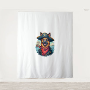 Tenture Pirate de chien berger allemand