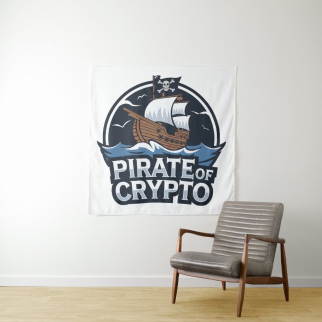 Tenture Pirate of Crypto (En situation)