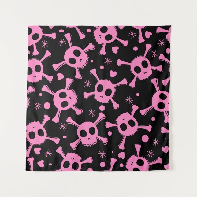 Tenture Pirate Skull : Girlish Hearts Motif (Devant)