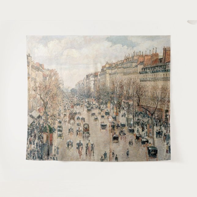 Tenture Pissarro - Boulevard Montmartre, Soleil après-midi (Devant (Horizontal))