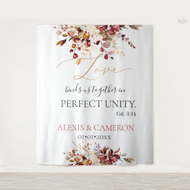 Tenture PixDezines Feuillage d'automne Eucalyptus Col. 3:1 (Devant)