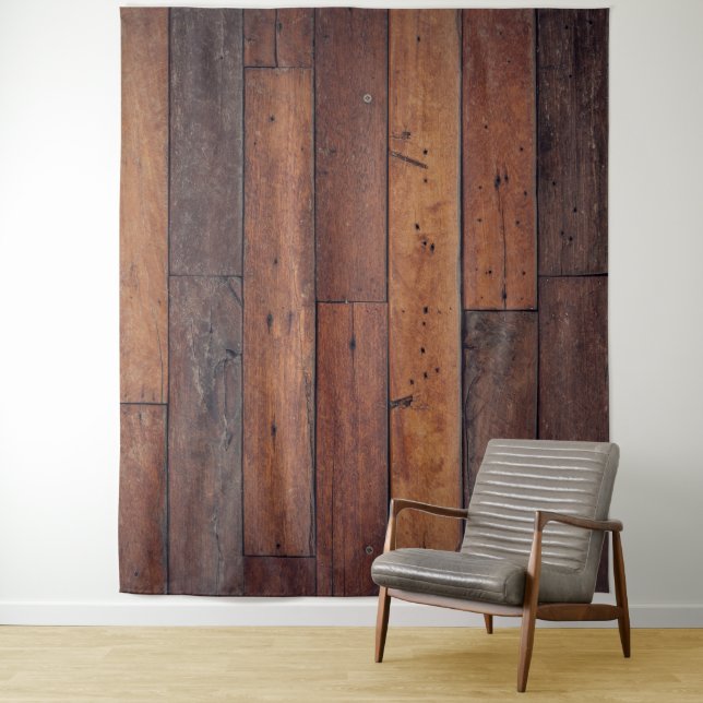 Tenture planches en bois (En situation)