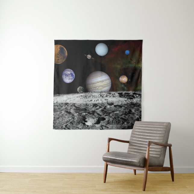 Tenture Planète du système solaire (En situation)