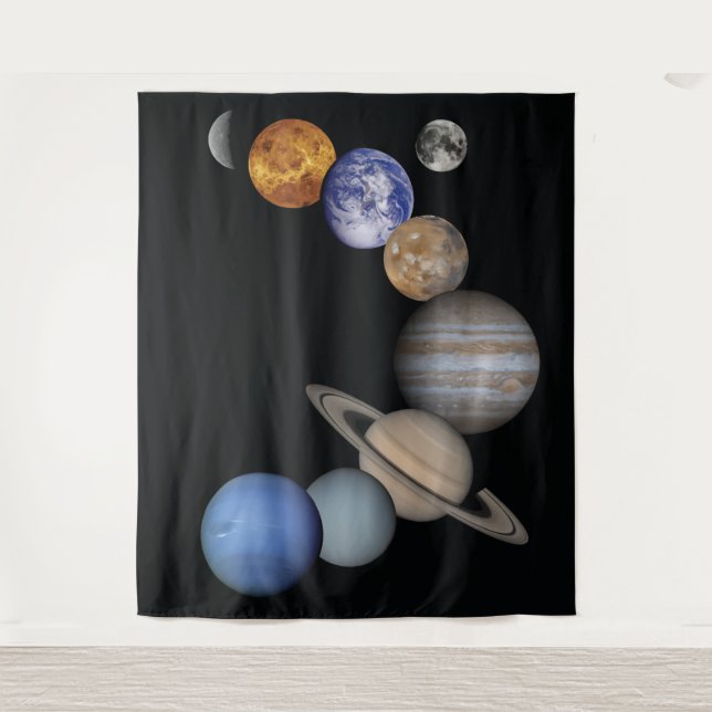 Tenture Planètes du système solaire (Devant)