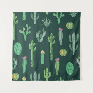 Tenture Plantes de Cactus : Arrière - plan Vintage sans co