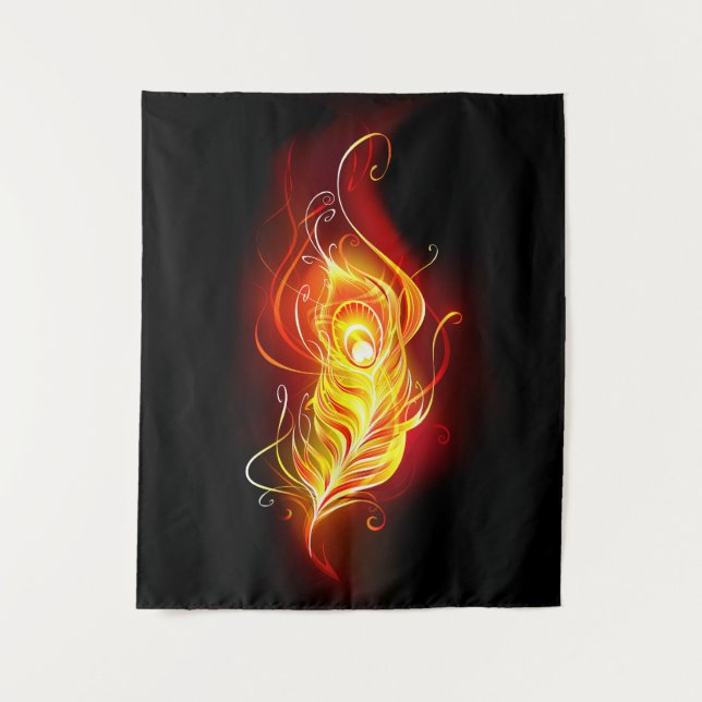 Tenture Plumes de paquetage de feu (Devant)