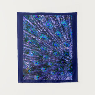 Tenture Plumes violettes Peacock Couverture bébé