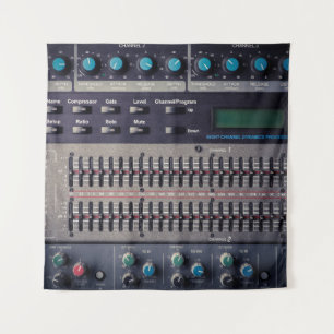 Tenture Plusieurs boutons Sound Mixer Studio