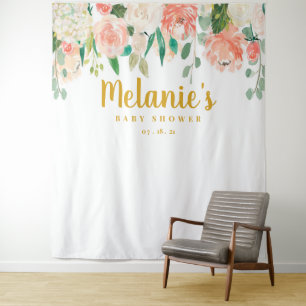 Tenture Poche Baby shower fond, Photo Booth Prop