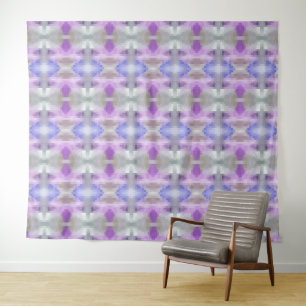Tenture Polygonal géométrique violet violet bleu pixel car