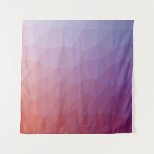 Tenture  polygone abstrait. Illustration abstraite moderne (Devant)