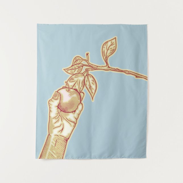 Tenture Pommes cueillette (Devant)