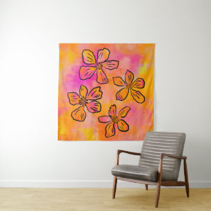 Tenture Pop Floral Rose