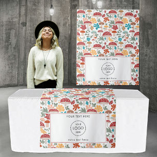 Tenture Pop Up Shop Table Runner Banner Logo Champignons