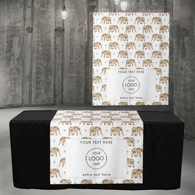 Tenture Pop Up Shop Table Runner Banner Logo Exotic (Pop Up Shop Table Runner Banner Logo Exotic Tapestry)