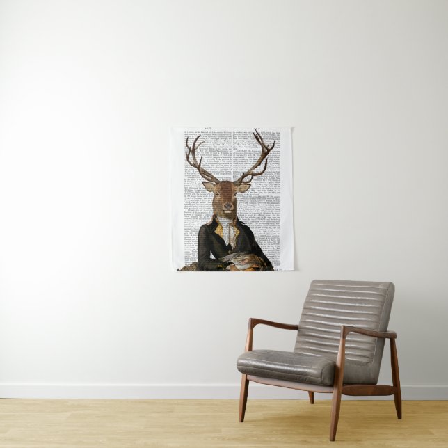 Tenture Portrait de cerfs (En situation)
