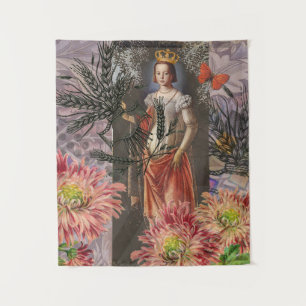 Tenture Portrait de femme Vierge Antique Coloré Riche