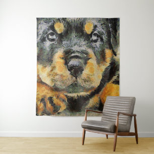 Tenture Portrait de marionnettes rotative artistique