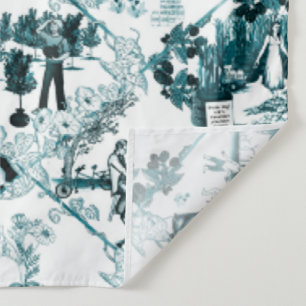 Tenture Post Collapse Toil - Toile de Jouy par Aleta