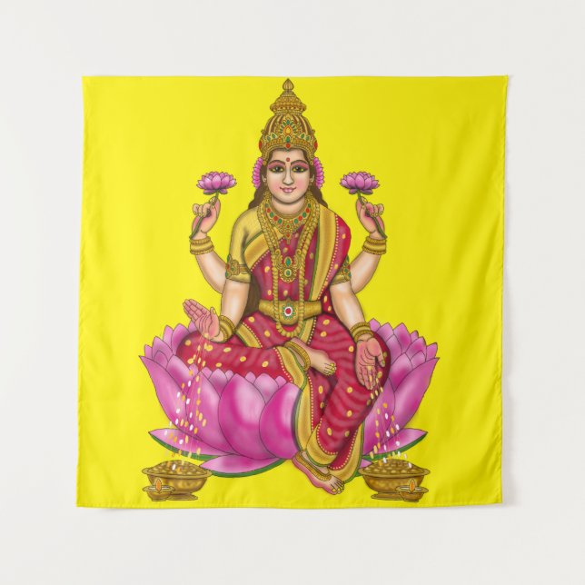 Tenture Poster de la déesse Lakshmi (Devant)