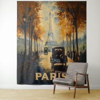 Poster de voyage Paris des années 1930 vintage Tou