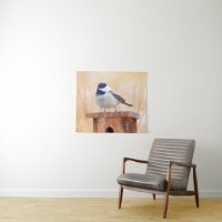 Poulet sur la peinture d'oiseaux Art original