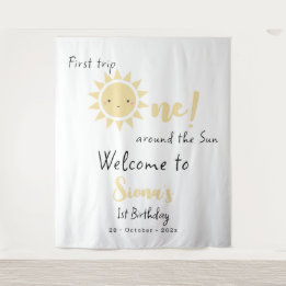 Tenture Premier Voyage Autour du Soleil Toile de Fond pour