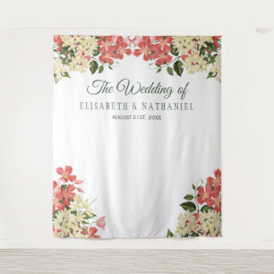 Tenture Printemps mariage fleuri jardin photo fond