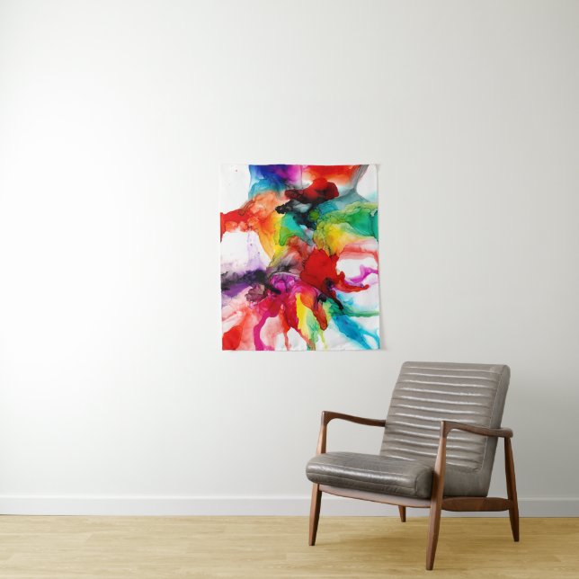 Tenture Prisme de bijoux - Aquarelle (En situation)