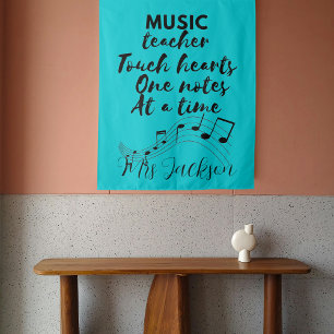 Tenture Professeur de musique touche le cœur appréciation 