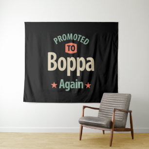Tenture Promu À Boppa À Nouveau   Cadeau Père Grand-Père