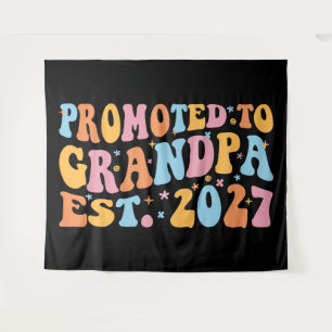 Tenture Promu Grand-père Estimé 2027 Nouveau Papa