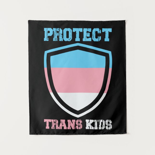 Tenture Protéger les enfants trans (Devant)
